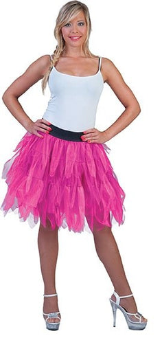 e-carnavalskleding-SYK Tule rok neon roze Gigi