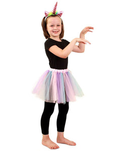 e-carnavalskleding-SYK Tule rokje pastel unicorn kids