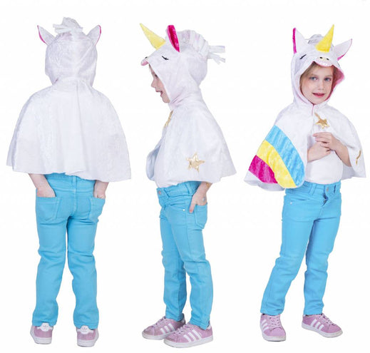 e-carnavalskleding-SYK Unicorn Regenboog cape kinderen