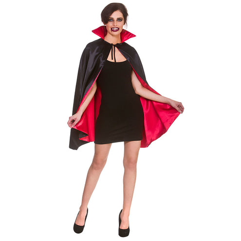 e-carnavalskleding-SYK Vampieren cape unisex satijn 140cm