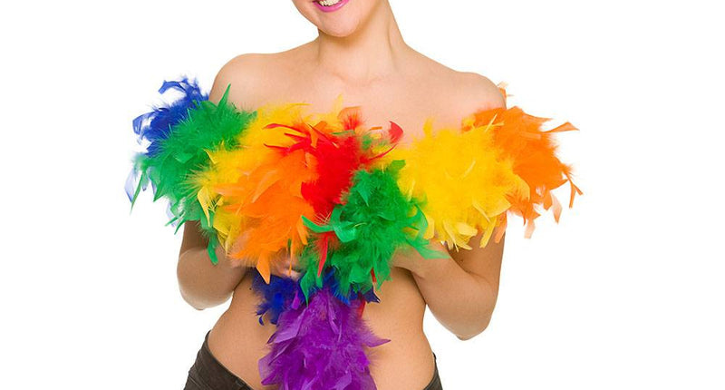 e-carnavalskleding-SYK Veren regenboog boa