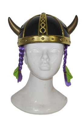 e-carnavalskleding-SYK Viking helm Maddox met vlechten