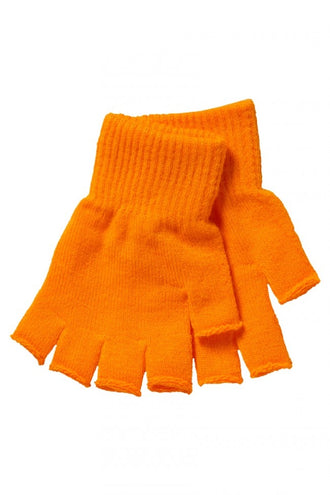 e-carnavalskleding-SYK Vingerloze handschoenen kind neon oranje