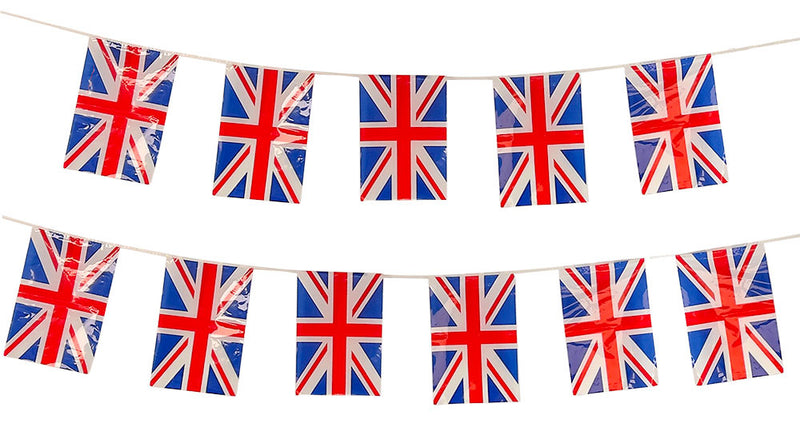 e-carnavalskleding-SYK Vlaggenlijk Engeland 11 vlaggen 31X20cm/4mtr