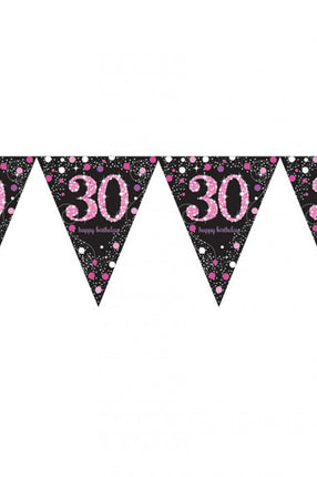 e-carnavalskleding-SYK Vlaggenlijn 30 jaar Sprankelend roze