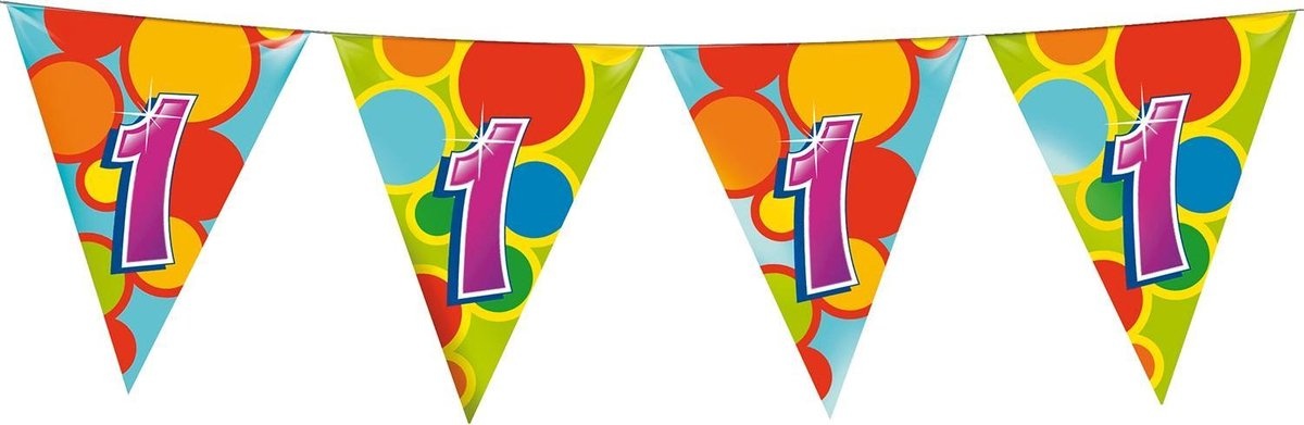 e-carnavalskleding-SYK Vlaggenlijn leeftijd 1 jaar 10 meter