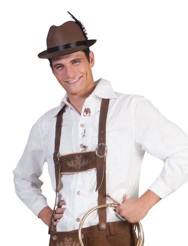 e-carnavalskleding-SYK Witte Alpine shirtjes voor lederhosen