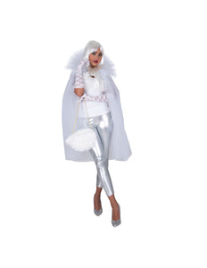 e-carnavalskleding-SYK Witte cape bruid Mila tule