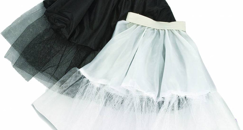 e-carnavalskleding-SYK Witte petticoat meisjes