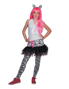 e-carnavalskleding-SYK Zebra rok Denise