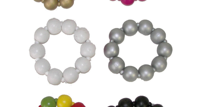 e-carnavalskleding-SYK Zilveren disco armband met kralen
