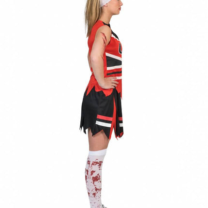 e-carnavalskleding-SYK Zombie cheerleader dames pak