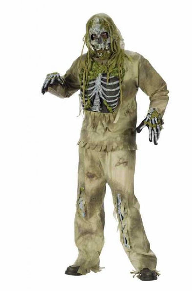 e-carnavalskleding-SYK Zombie skelet pak deluxe