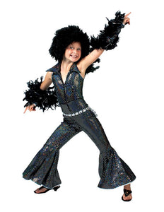 e-carnavalskleding-SYK Zwart glitter discopak kind