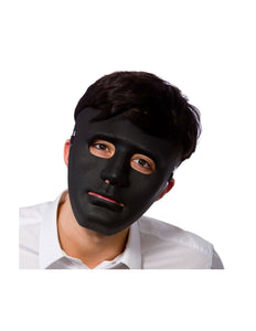 e-carnavalskleding-SYK Zwart robot masker plastic