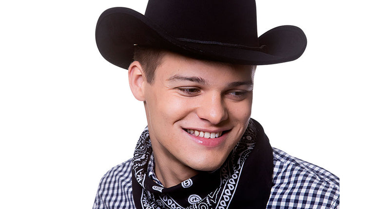 e-carnavalskleding-SYK Zwarte bandana cowboy