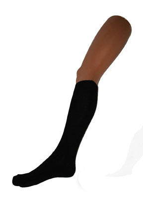 e-carnavalskleding-SYK Zwarte kniekousen 60cm
