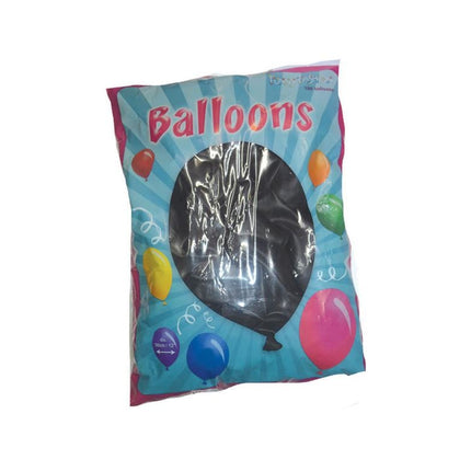 e-carnavalskleding-SYK Zwarte latex ballonnen 100st.