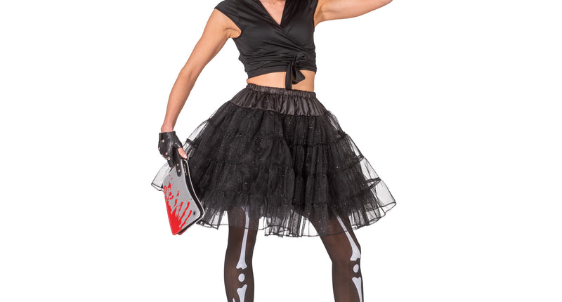 e-carnavalskleding-SYK Zwarte petticoat Noor