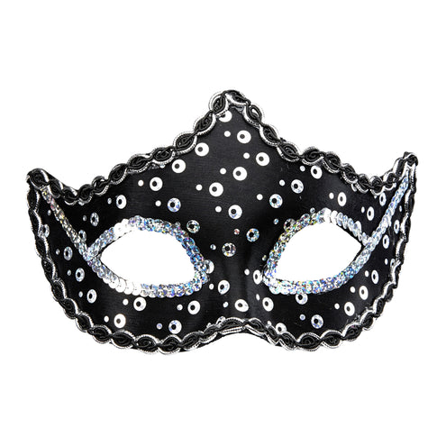 e-carnavalskleding-SYK Zwarte Rialto oogmaskers