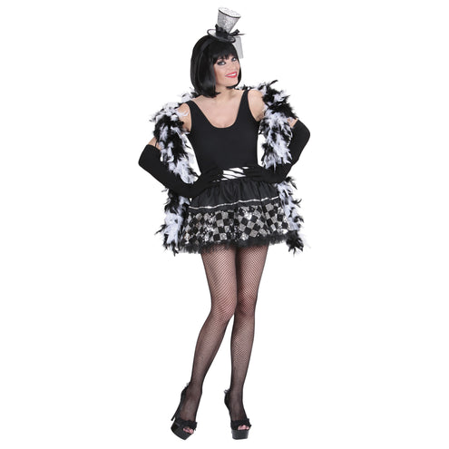 e-carnavalskleding-SYK Zwarte tutu pailletten petticoat