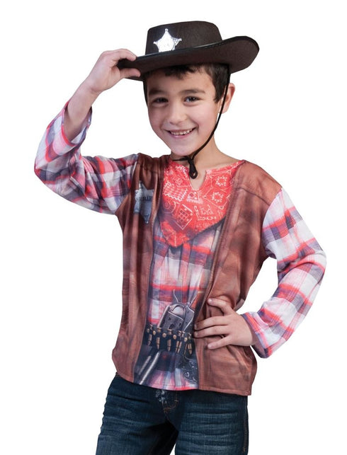 Funny Fashion 3D Shirt Cowboy voor kinderen