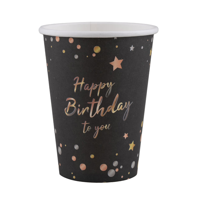 Funny Fashion 8 bekers verjaardag Happy Birthday