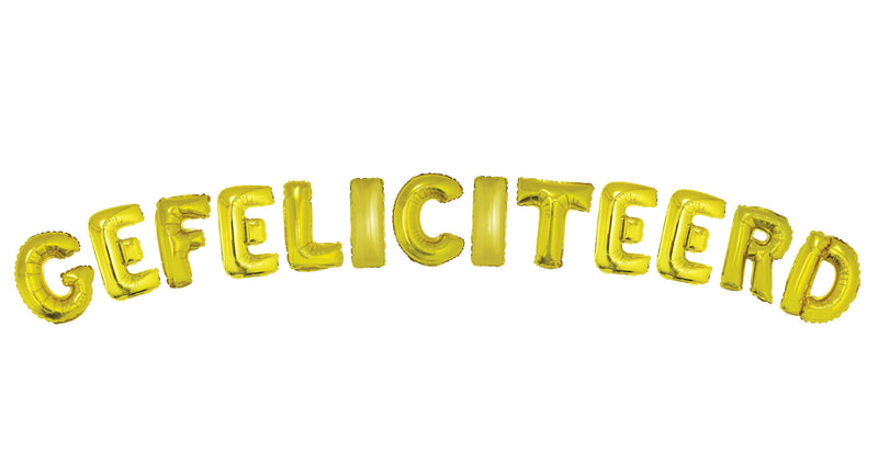 Funny Fashion Ballonnenset 16" Gefeliciteerd