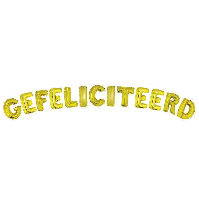 Funny Fashion Ballonnenset 16" Gefeliciteerd