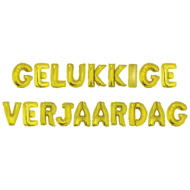 Funny Fashion Ballonnenset 16" Gelukkige verjaardag