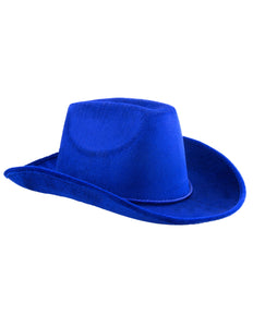 Funny Fashion Blauwe hoed rodeo