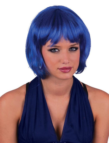 Funny Fashion Bobline pruik sexy Holly blauw