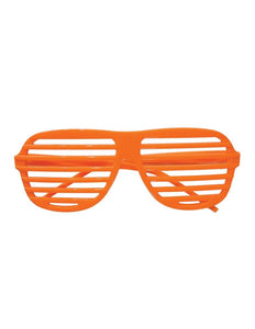 Funny Fashion Bril luikjes oranje