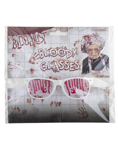Funny Fashion Bril met nep bloed spetters