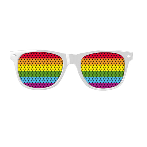 Funny Fashion Bril regenboog met filter