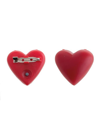 Funny Fashion Broche hartje met knipperend licht