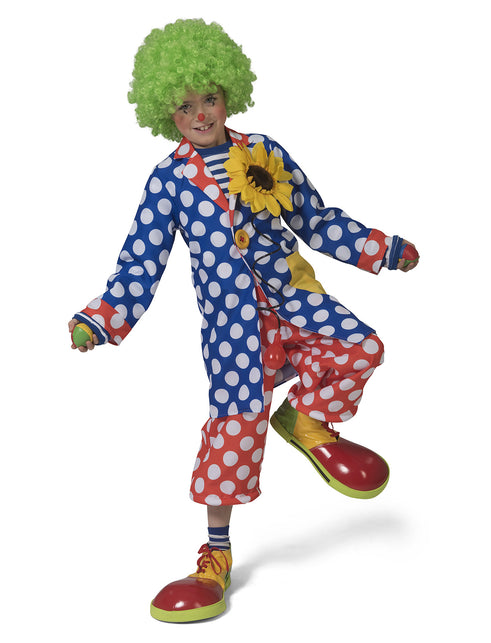Funny Fashion Clownsjas kind  Carlo met bollen