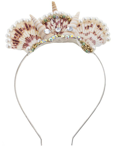 Funny Fashion Diadeem zeemeermin schelpen