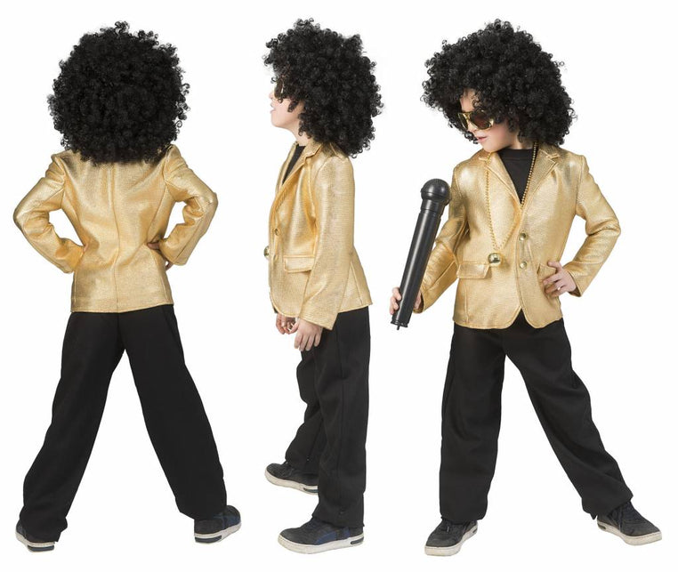 Funny Fashion Disco Fever jas goud Jeff kinderen