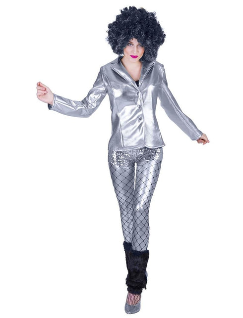 Funny Fashion Disco jas Fever zilver dames