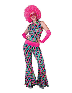 Funny Fashion Disco Polka Jumpsuit voor dames