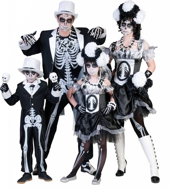 Funny Fashion Dodelijk bruidegompak voor Halloween