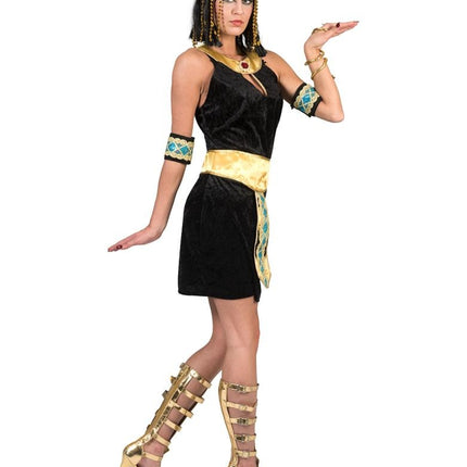 Funny Fashion Egyptische Cleopatra jurk zwart
