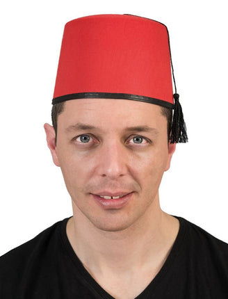 Funny Fashion Fez hoed Amin met zwarte kwast
