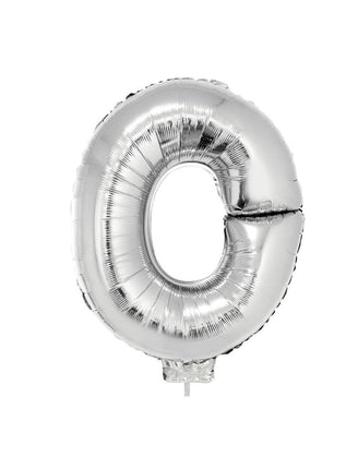 Funny Fashion Folie ballon letter O Zilver