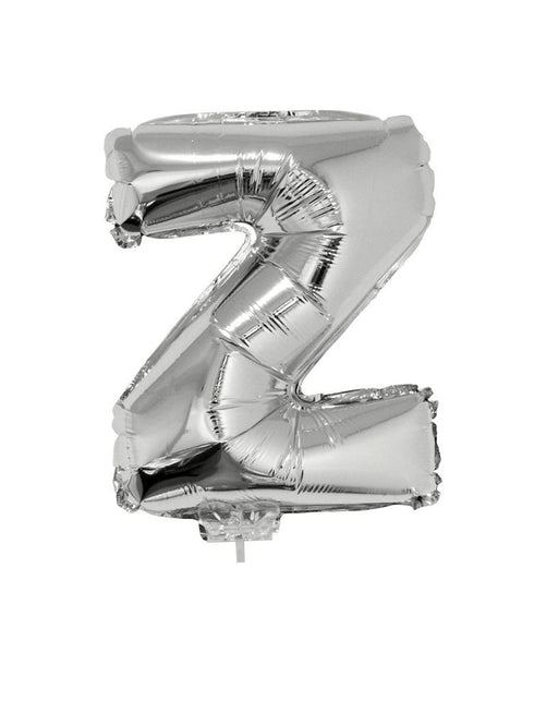 Funny Fashion Folie ballon letter Z Zilver