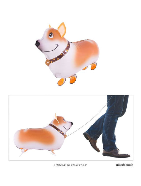 Funny Fashion Folie ballon wandelende hond