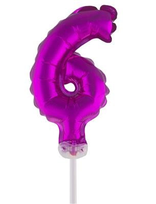 Funny Fashion Folieballon 13 cm op stokje roze