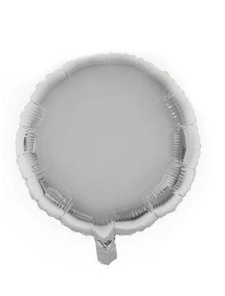 Funny Fashion Folieballon rond zilver