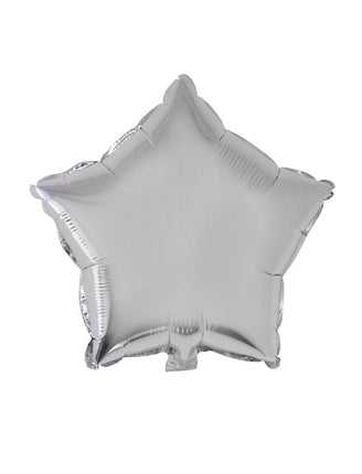 Funny Fashion Folieballon ster zilver